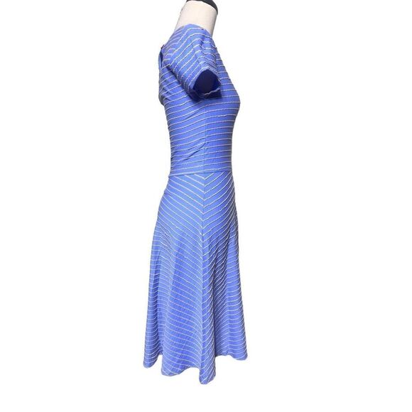 Matilda Jane Short Sleeve Blue Striped knit Dress NWT Size XS - Picture 3 of 5
